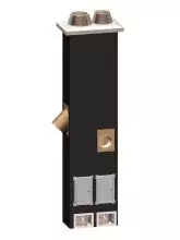 Дымоход Schiedel UNI двухходовой 4 метра (360x670мм), диаметр 180/180мм