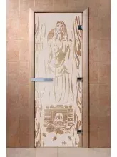 Дверь для бани и сауны Doorwood "Горячий пар сатин" 700х2000 мм