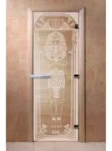 Дверь для бани и сауны Doorwood "Египет прозрачная" 700х1700 мм