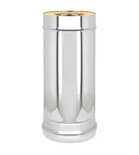 Сэндвич-труба Везувий двухконтурная (сталь 0,8 мм, высота 1000 мм) 200х300