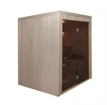 Сборная электрическая сауна ИТС со стеклянным фасадом Краса Люкс