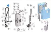 Запчасти для HygroMatik CompactLine C02 (11) B-3526023 Кабель подключения электродов со штепсельным контактом, комплект 2 шт.
