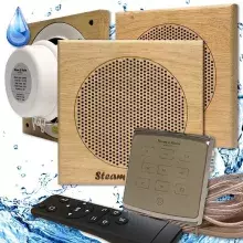 Комплект влагостойкой акустики для бани и сауны - Steam&Water3 Gold ECO SAUNA (квадратная решетка)