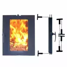 Дверка топочная Литком ДТГ-5АС «Сельга», со стеклом