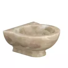 Курна пристенная Talc мраморная КМ37 со сливом